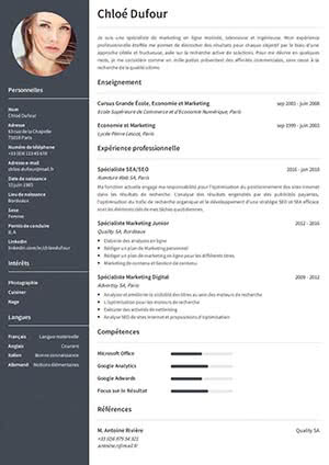 Modèle de CV gratuit