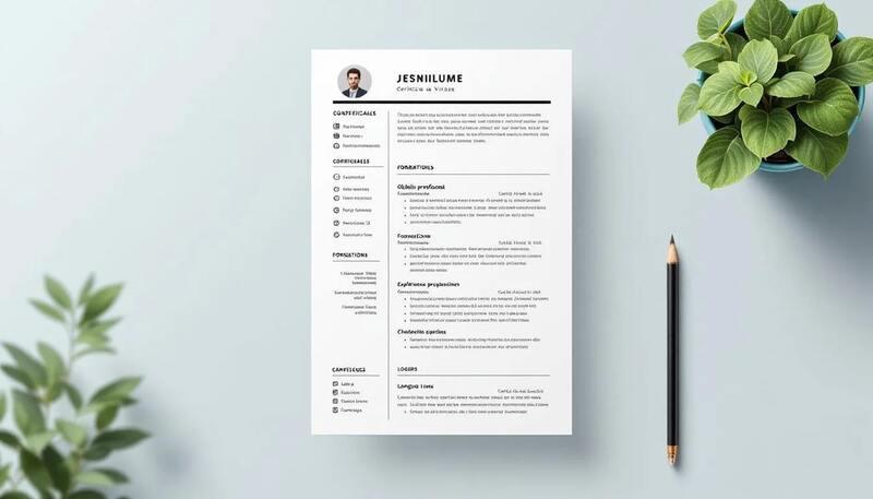 L'image montre un exemple de CV bien structuré et lisible en français, mettant en avant une mise en page claire avec des sections distinctes pour les compétences, l'expérience et les informations personnelles. Ce modèle de CV est optimisé pour les systèmes de suivi des candidatures (ATS), facilitant ainsi le processus de recrutement pour les recruteurs.