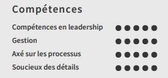 exemple de cv de compétences