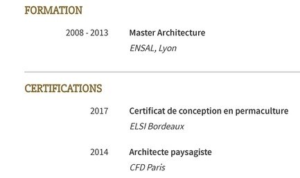 exemple de cv pour l'éducation