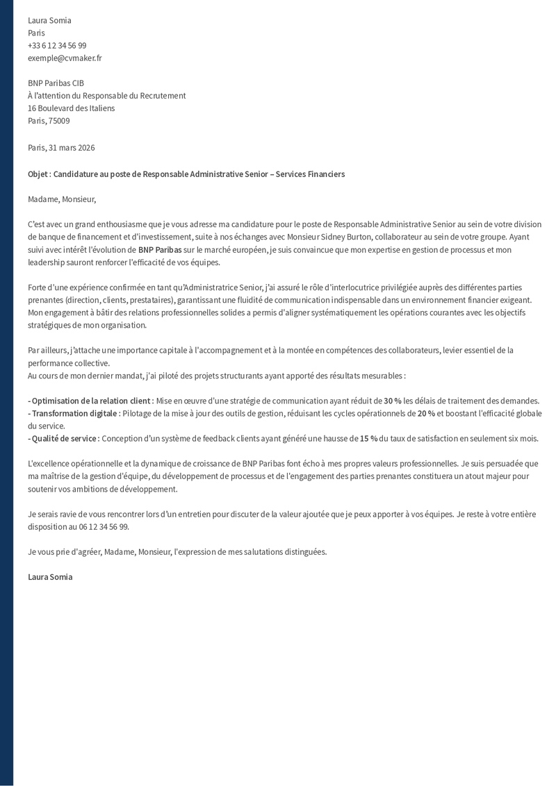 Modèles de lettre de motivation simple